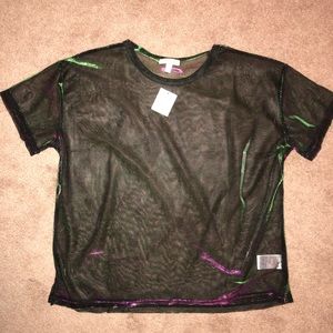 Silence + Noise Urban Outfitters Iridescent Top